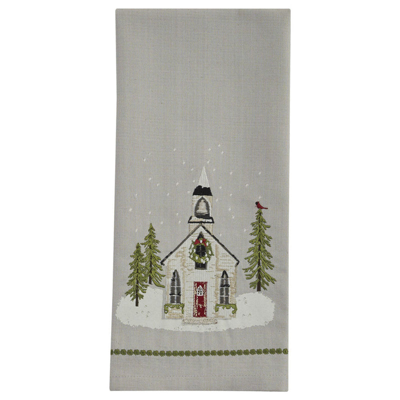 treasuredcountrygifts.com embroidered church dish towel holiday